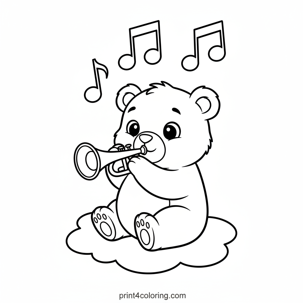 Melody Bear's First Trumpet Tune