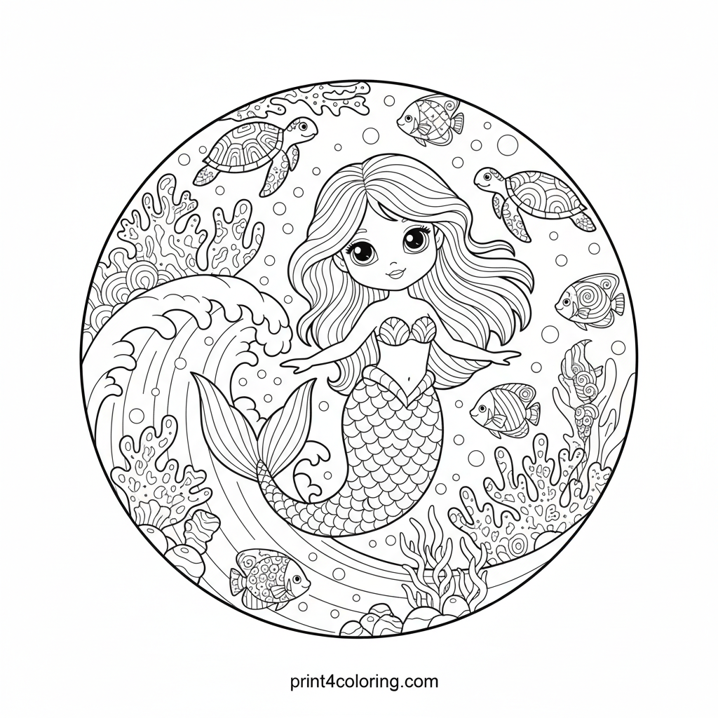 The Mermaid's Sparkling Reef Glide