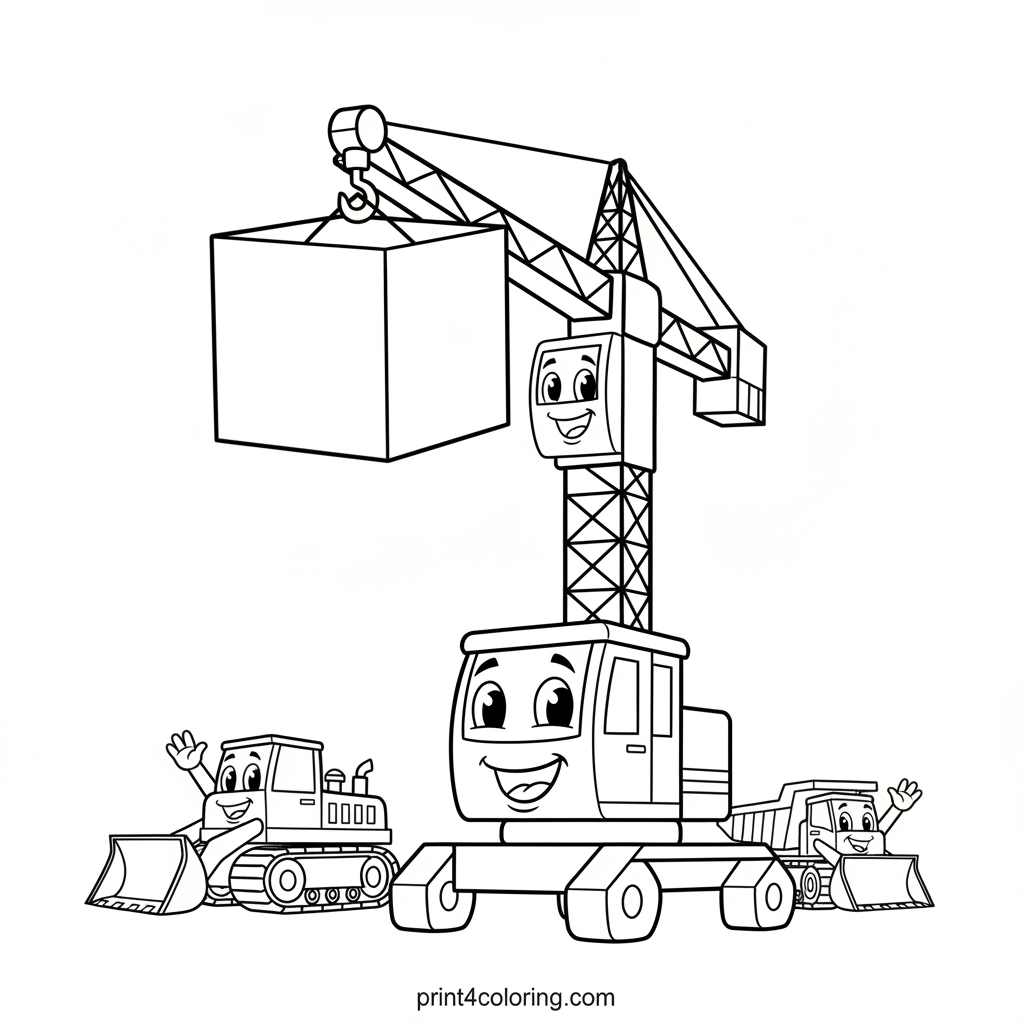 Smiley Crane's Gigantic Block Lift