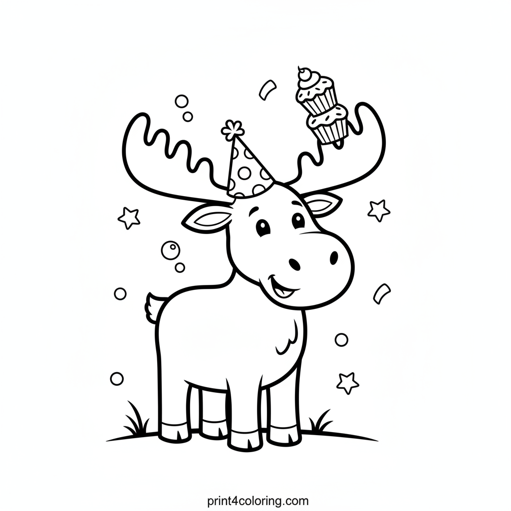 Moose's Silly Hat & Cupcake Party