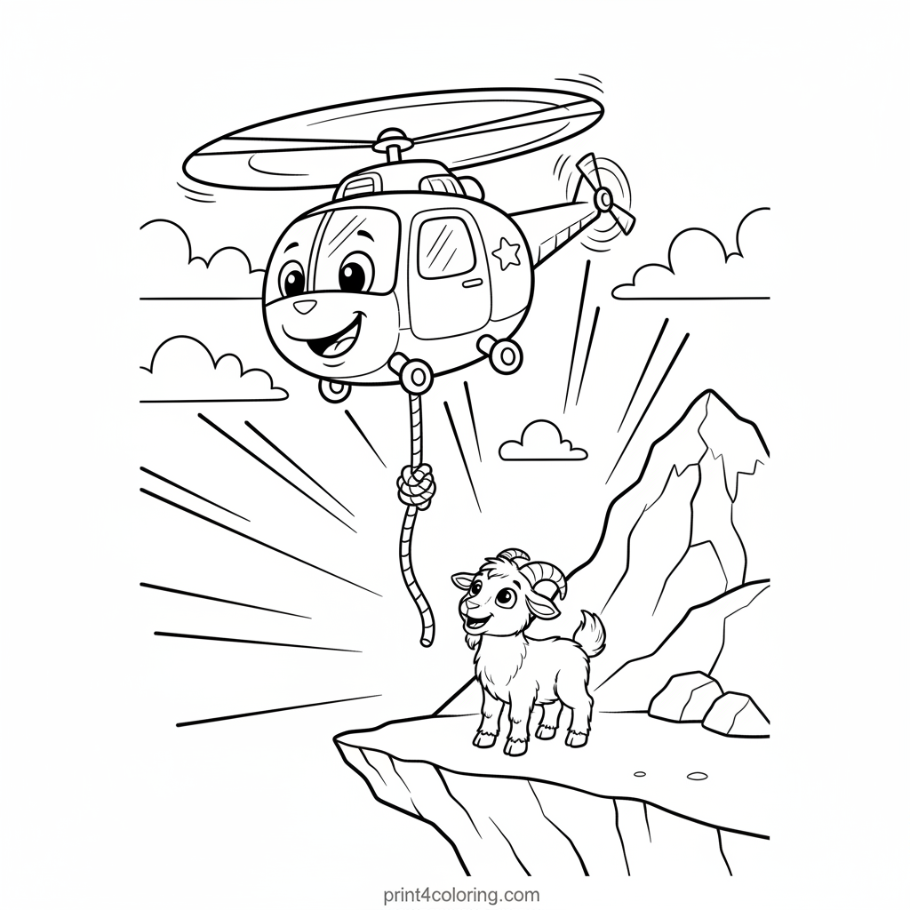 High-Flying Hero: Mountain Goat Rescue!