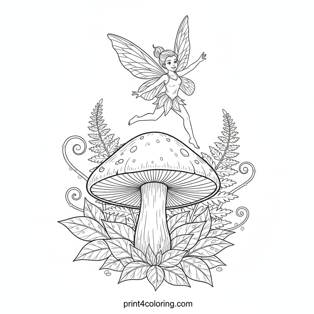 Enchanted Mushroom Home Fairy