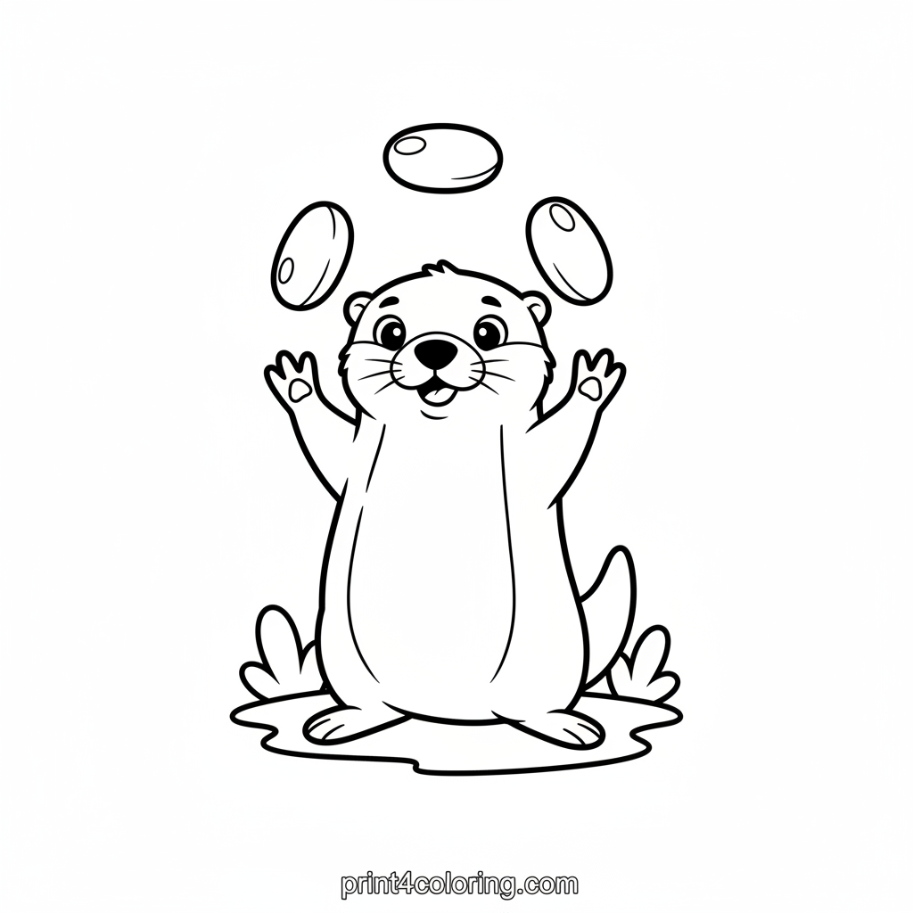 Ollie the Otter's Amazing Juggling Act