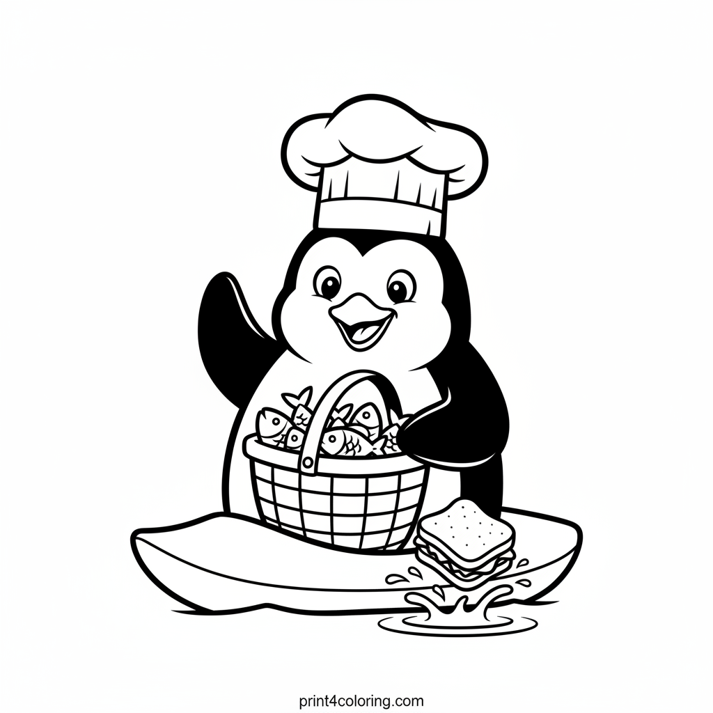 Chef Penguin's Wobbly Picnic Paddle