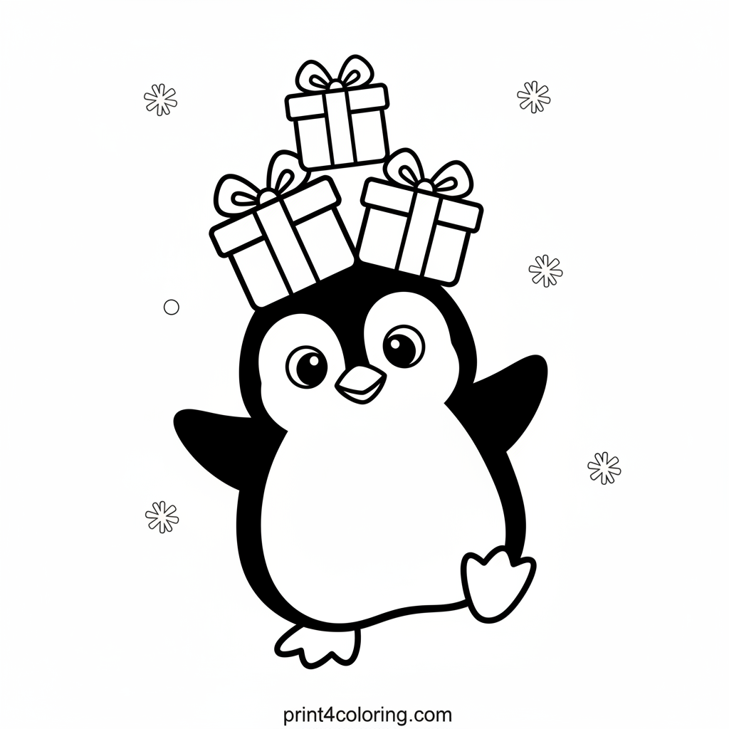 Wobbly Penguin's Christmas Delivery
