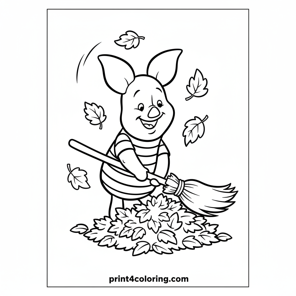 Piglet's Big Autumn Sweep