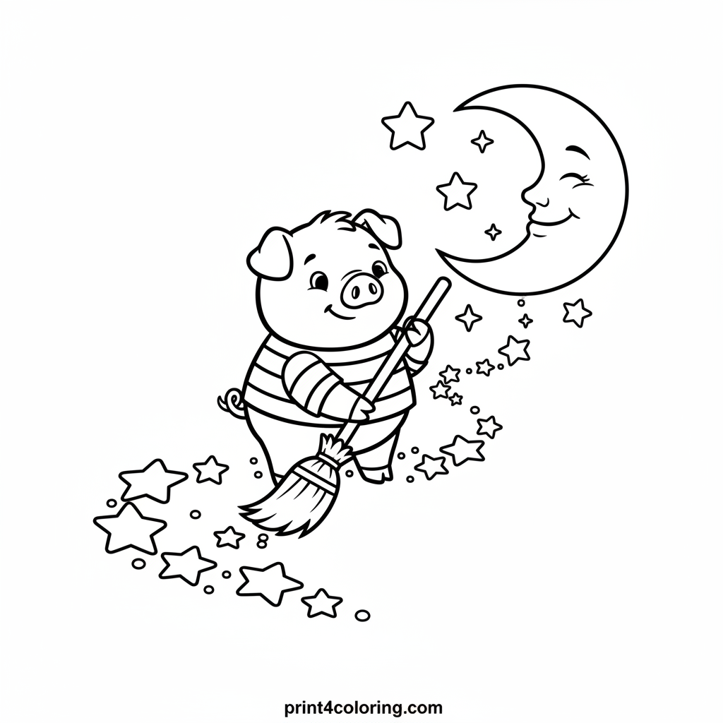 Piglet's Magical Starry Sweep