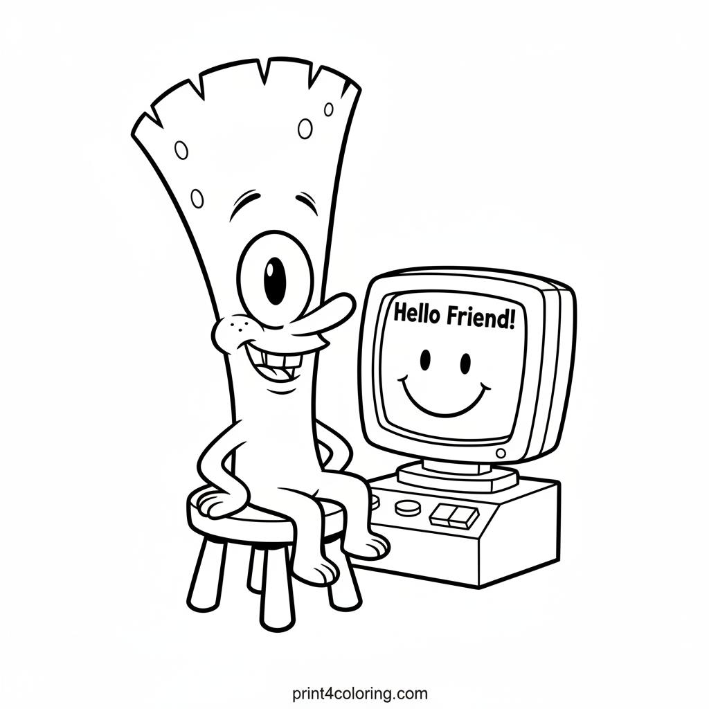 Plankton & Karen's Digital Hello