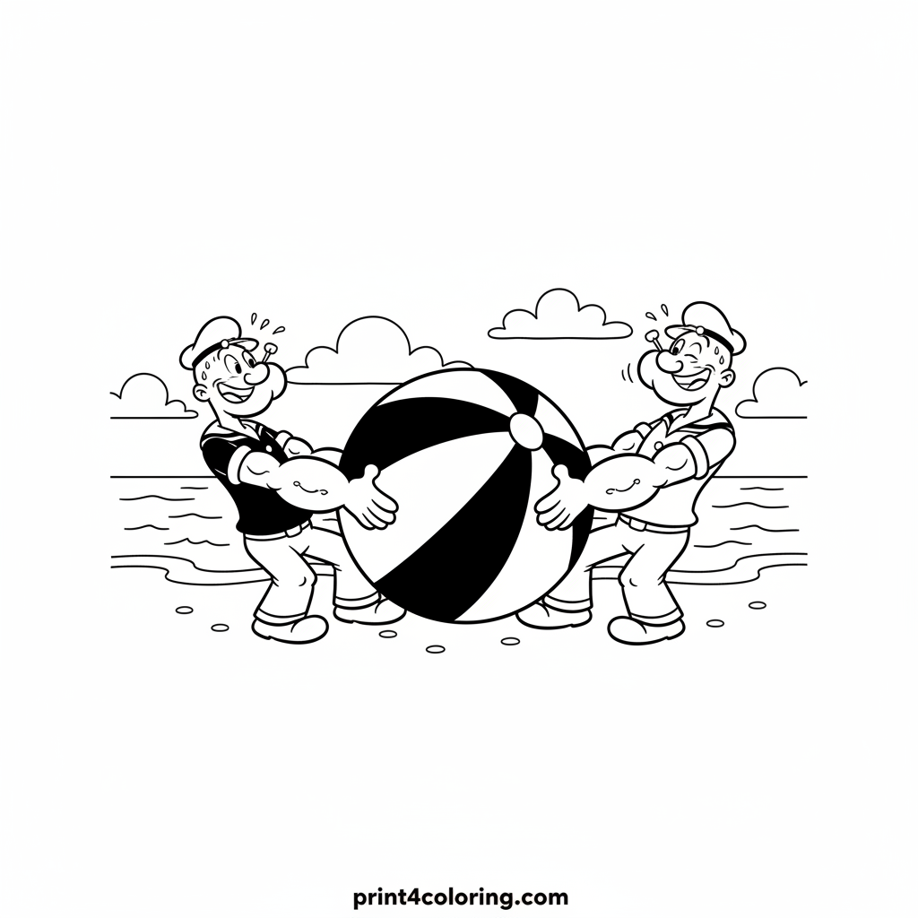 Popeye & Bluto's Beach Ball Bash!
