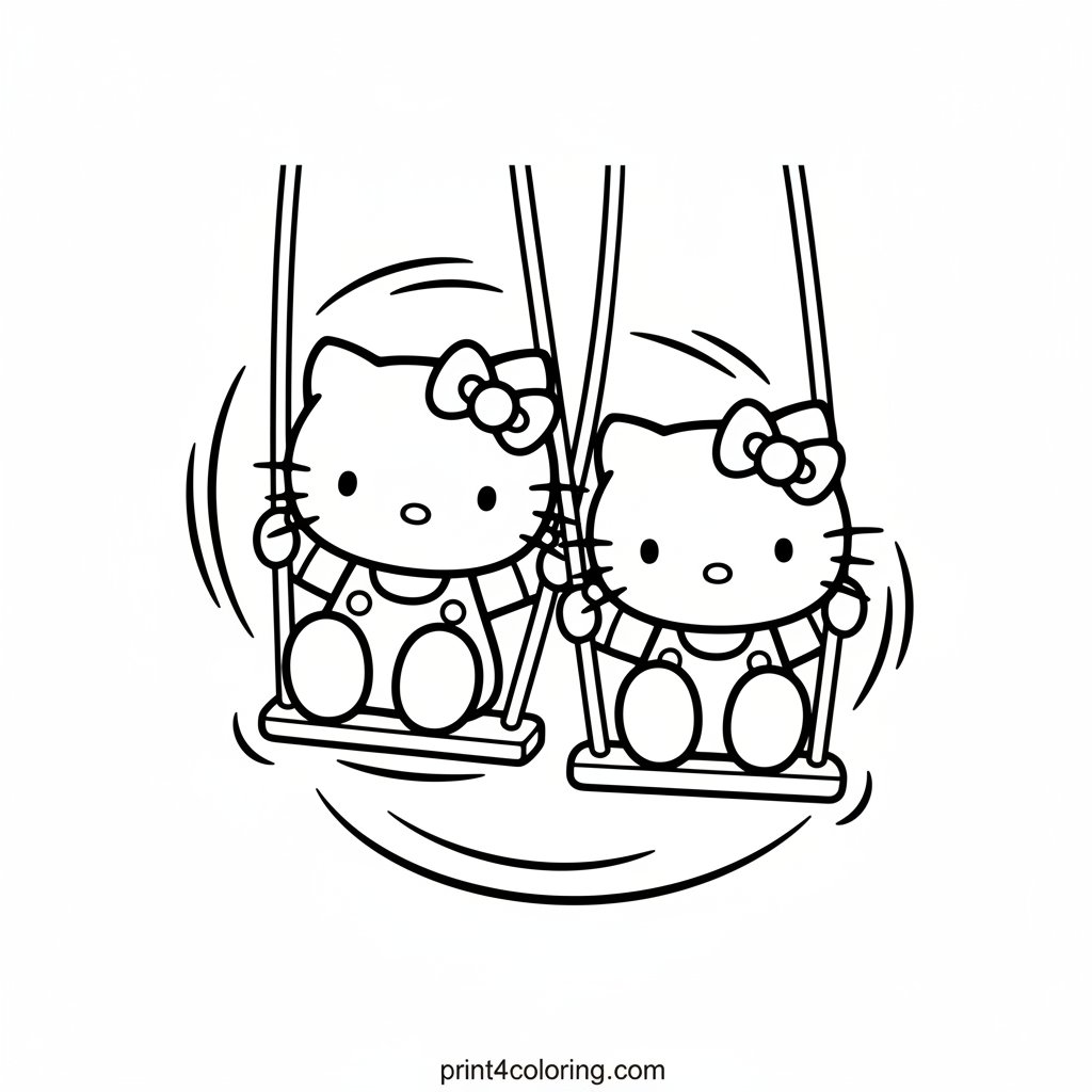 Hello Kitty & Mimmy's Joyful Swing Ride