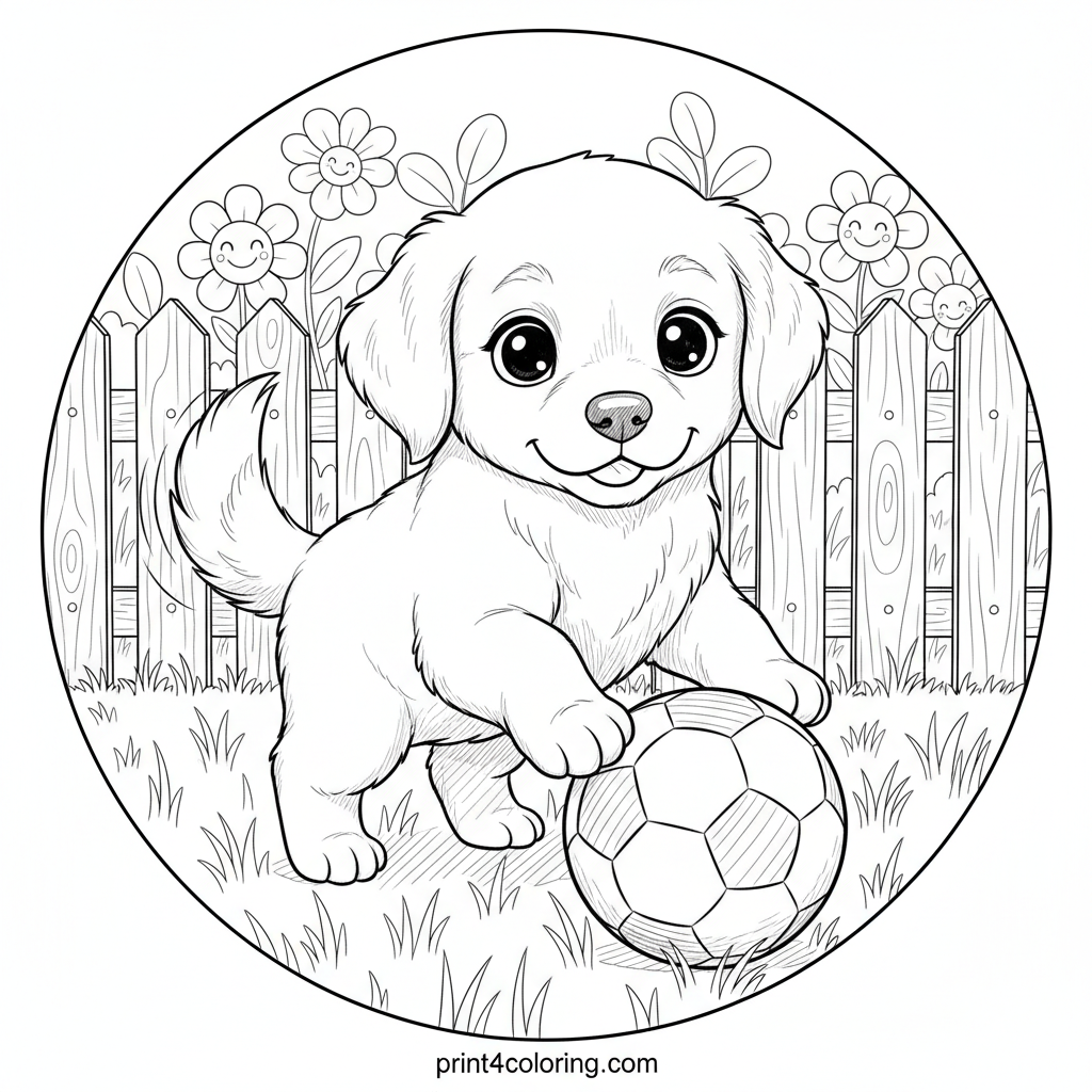 Adorable Puppy's First Kick