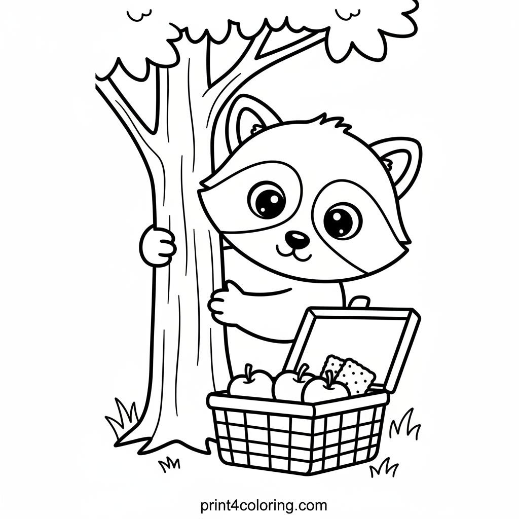 Rocky the Racoon's Picnic Surprise