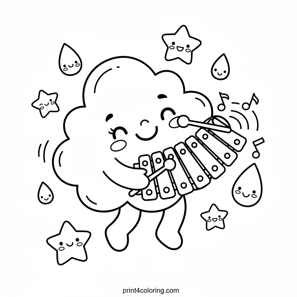 Magical Rainbow Xylophone Cloud Concert