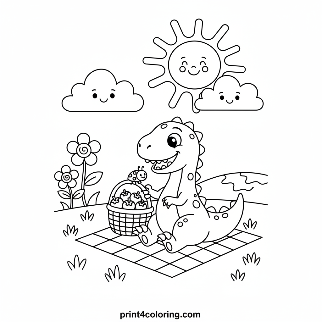 Friendly Raptor's Berry Picnic