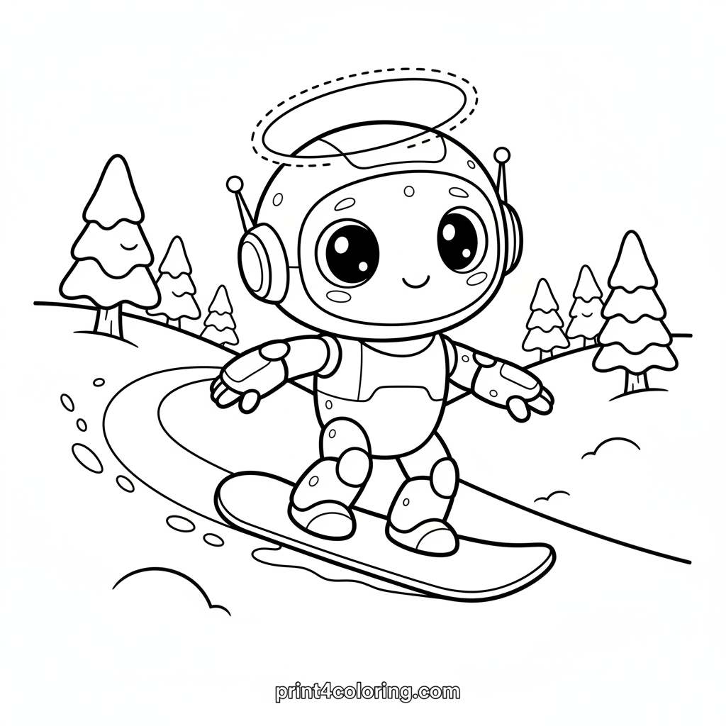 Robot's Snowy Shred Adventure
