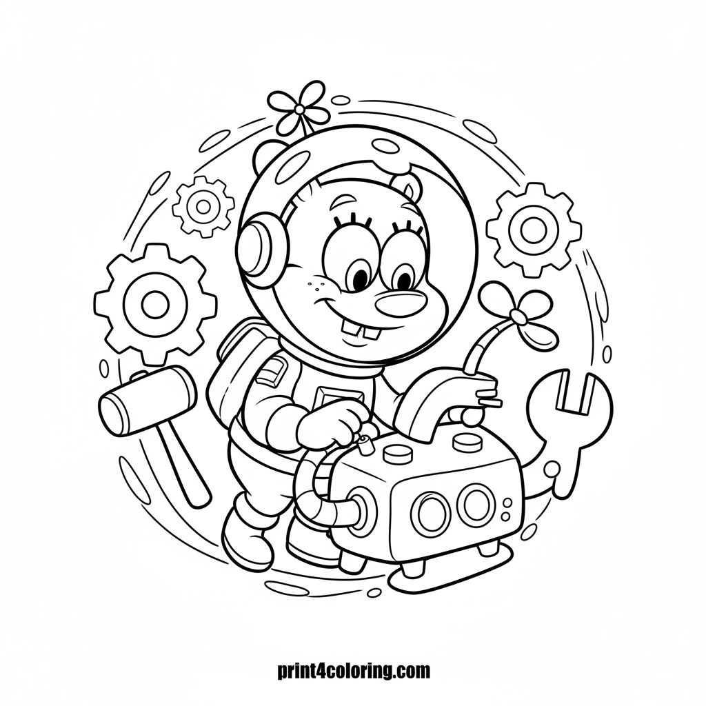 Sandy Cheeks' Cozy Invention Workshop