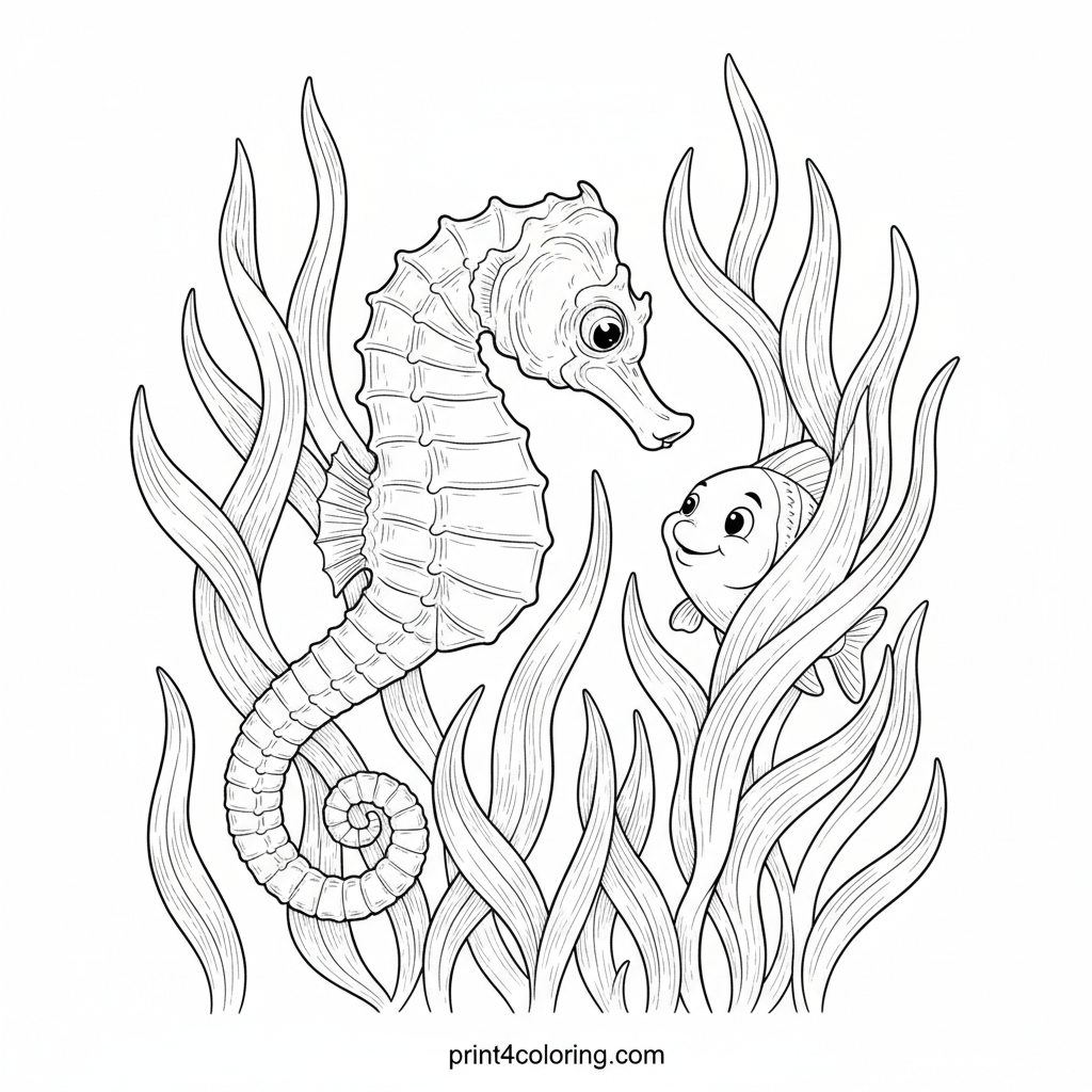 Seahorse's Hidden Kelp Forest Adventure
