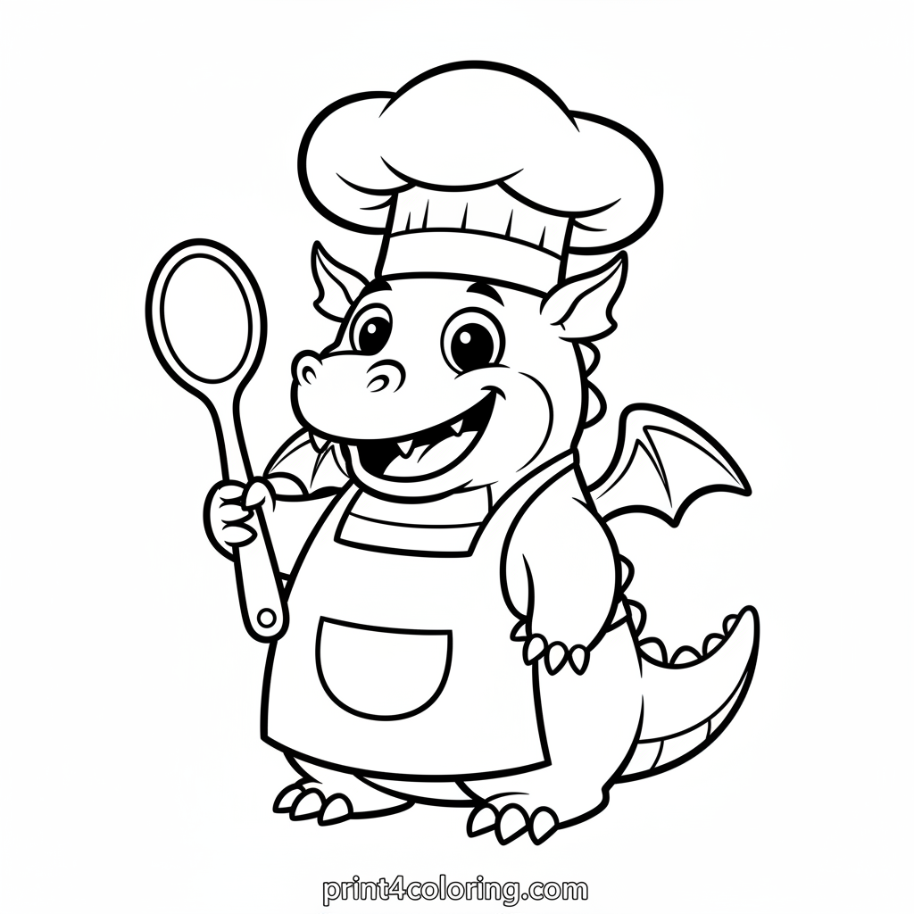 Silly Chef Dragon's Kitchen Fun