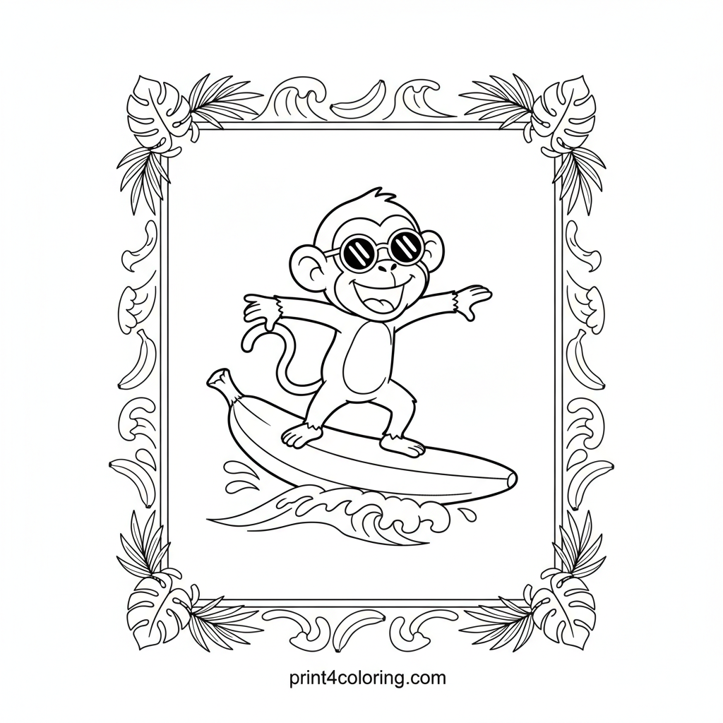 Silly Monkey's Banana Surf Adventure
