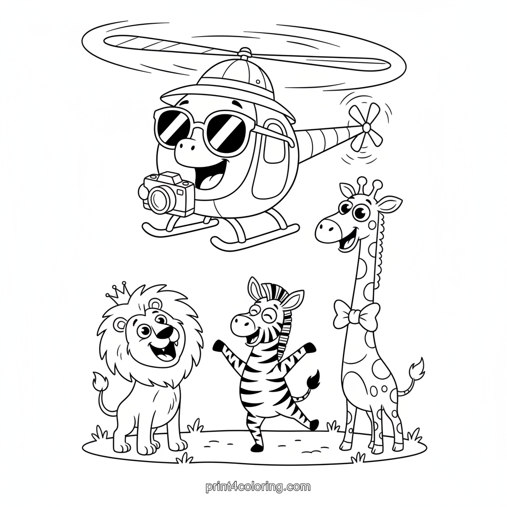 Silly Safari Copter Adventure