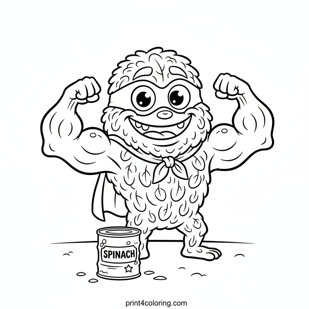 The Silly Spinach Strongman Monster