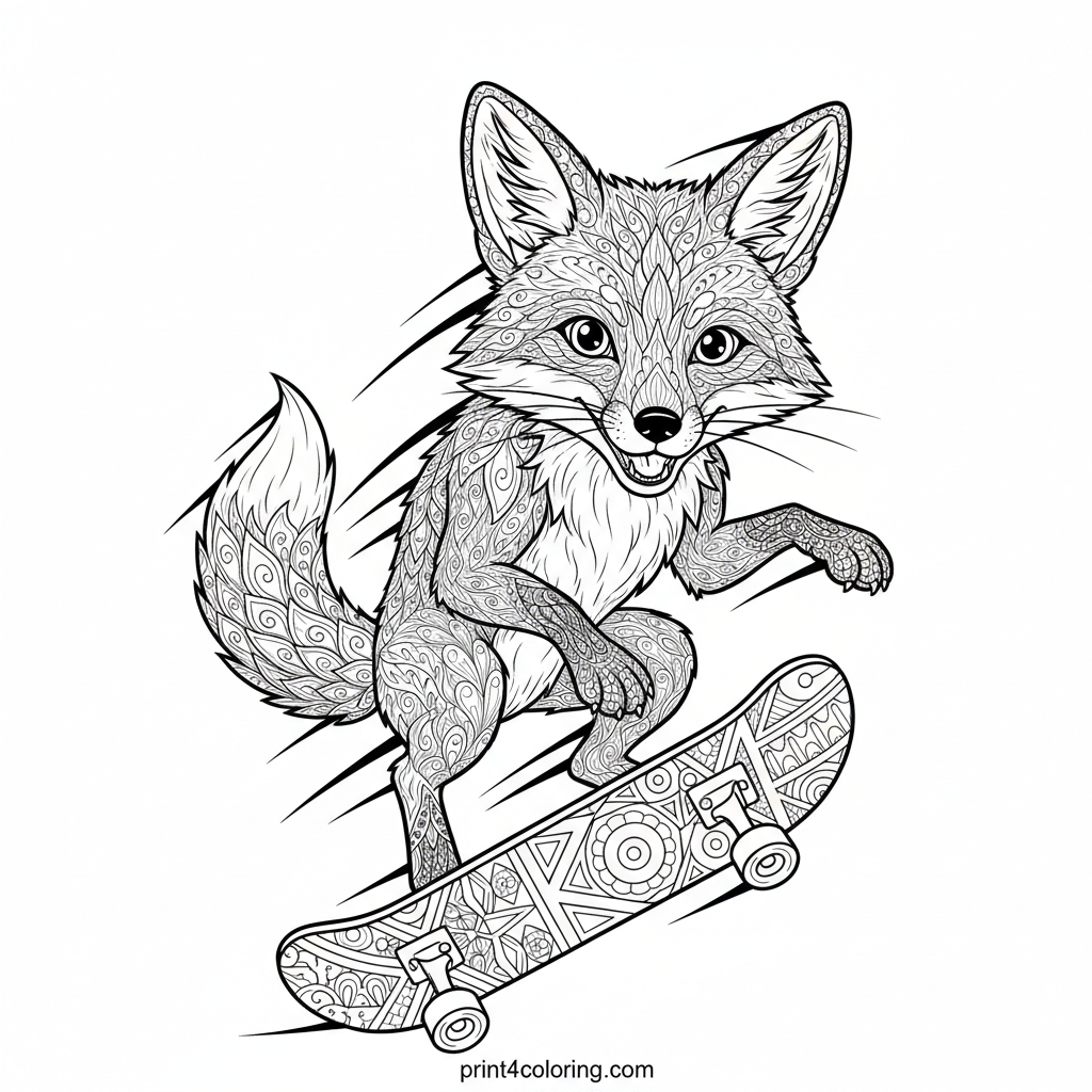 Skateboarding Fox's Epic Jump