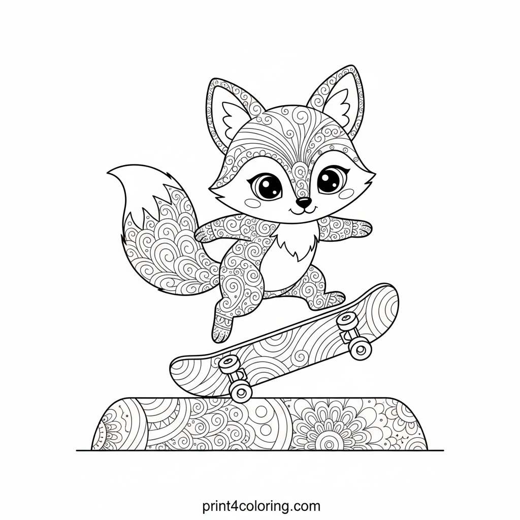 Foxy's Epic Ollie: A Skateboard Adventure