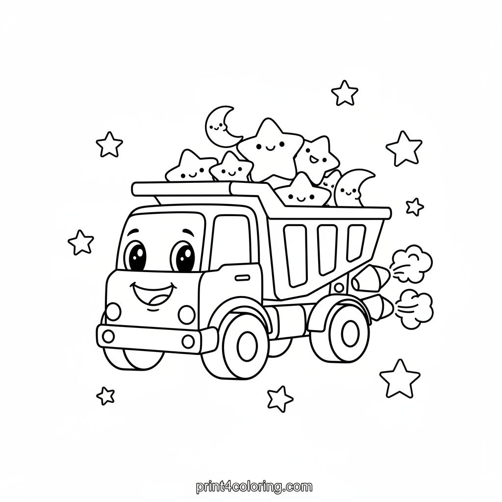 Cosmic Hauler: Starry Space Dump Truck