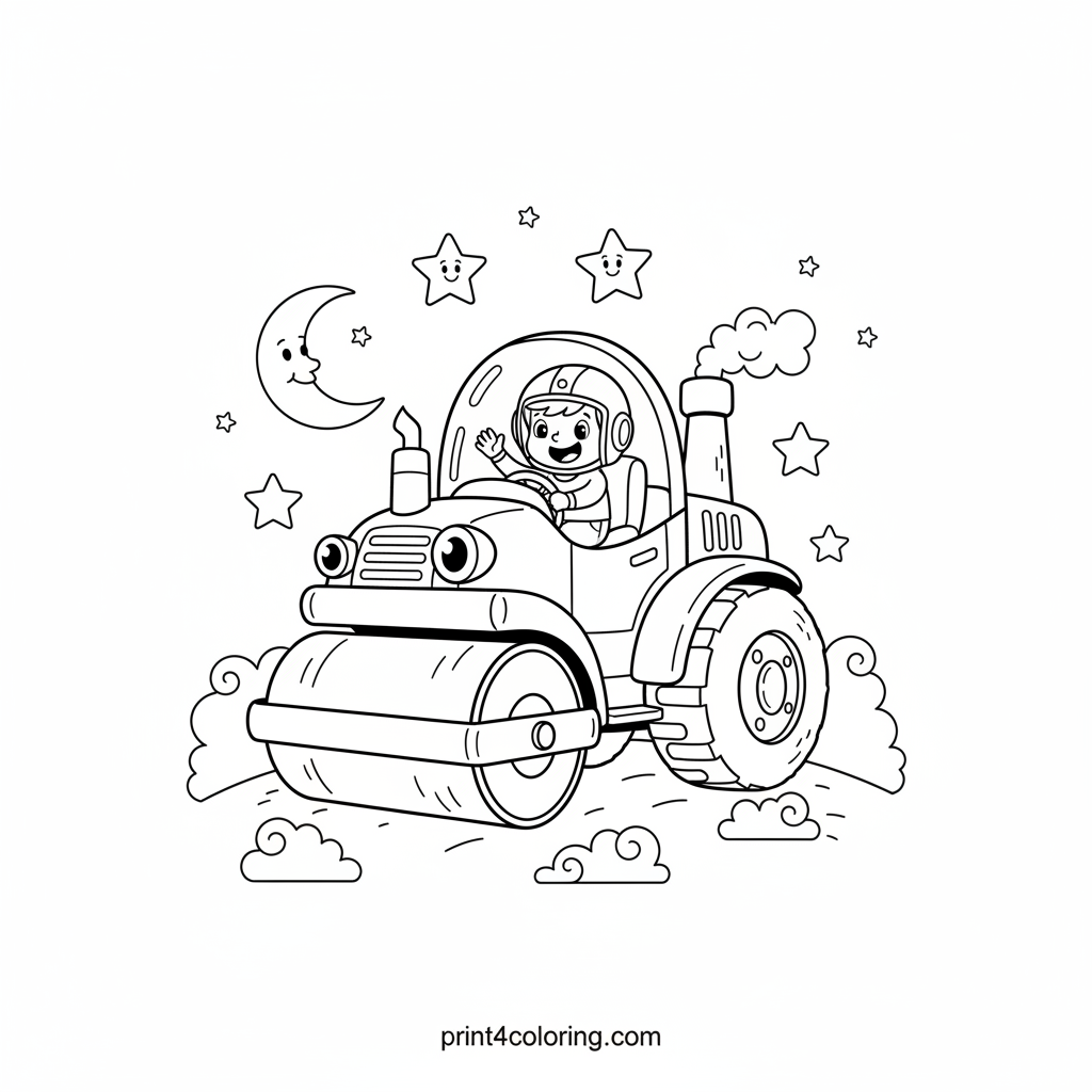 Puffball Planet Pioneer: The Space Steamroller