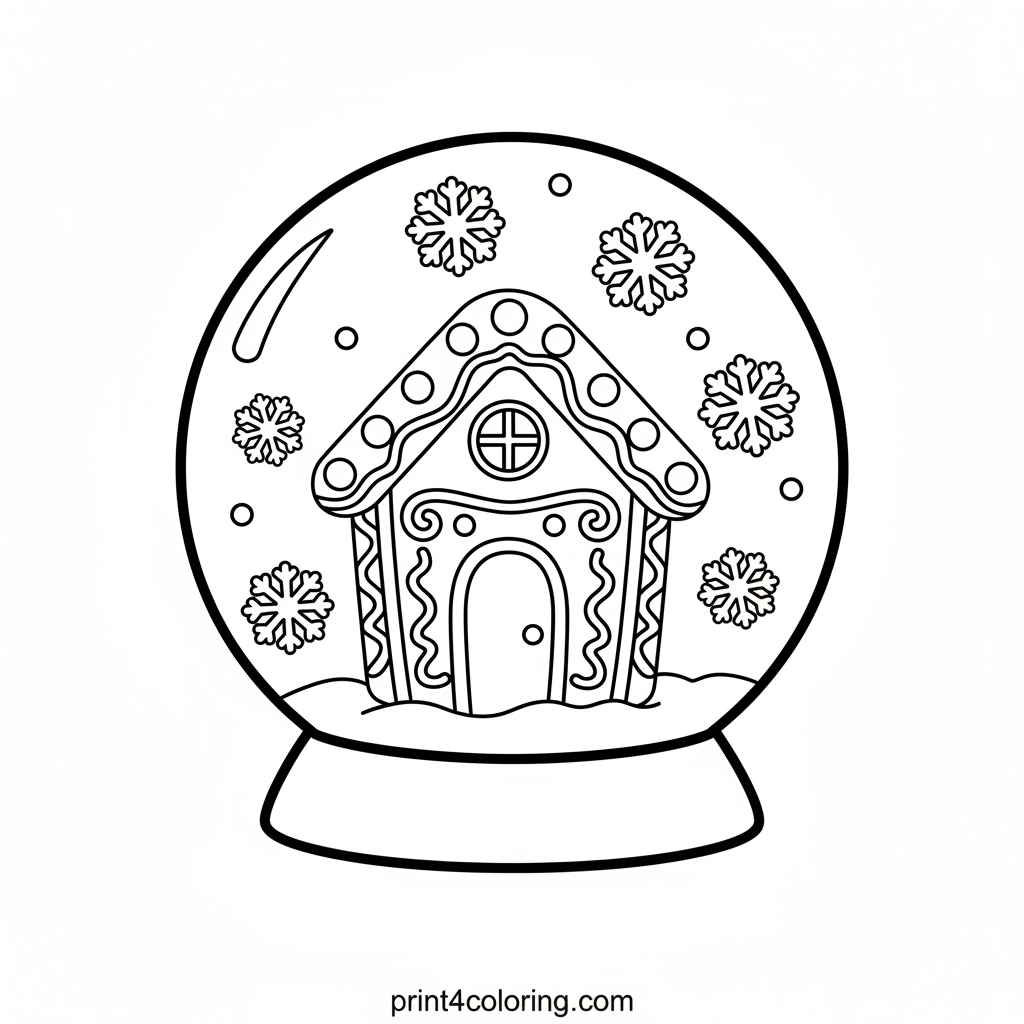 Sweet Gingerbread Snow Globe Dream
