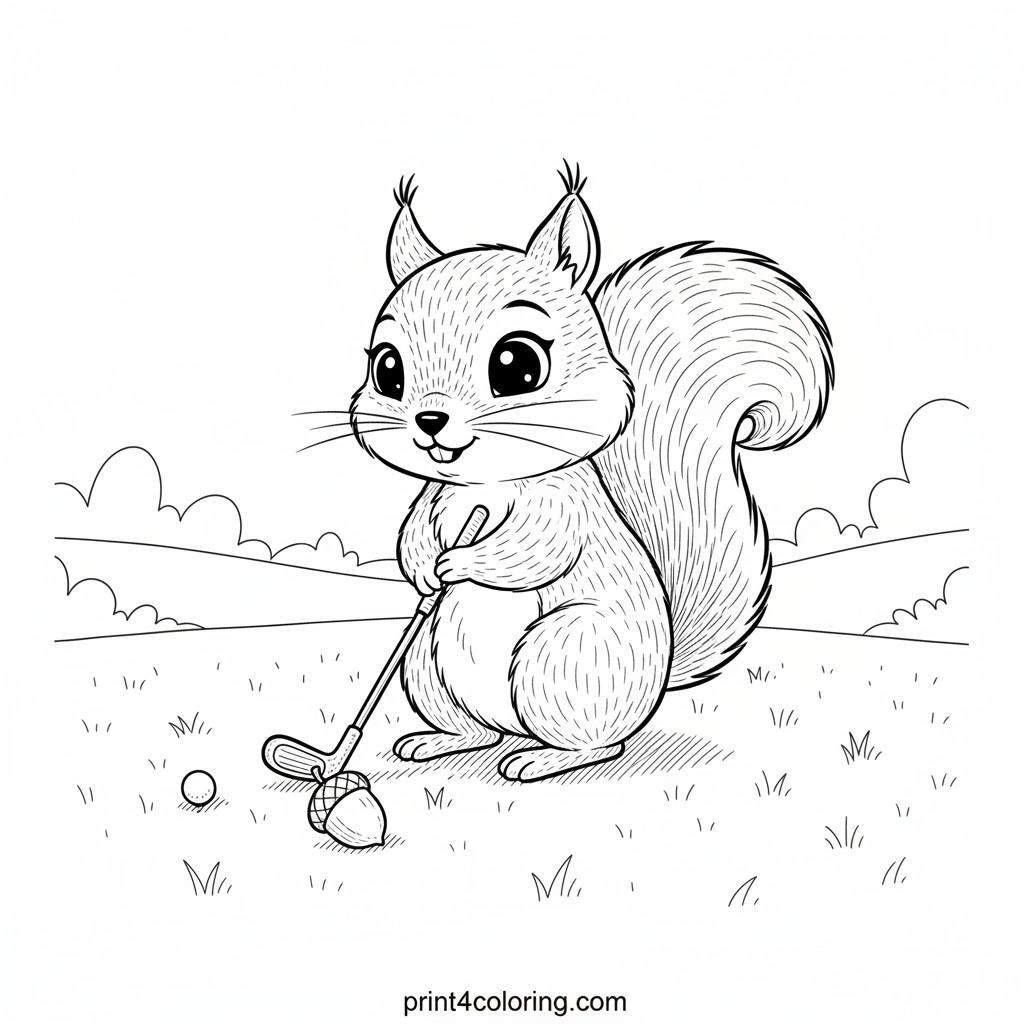 Squirrel's Acorn Putt Challenge