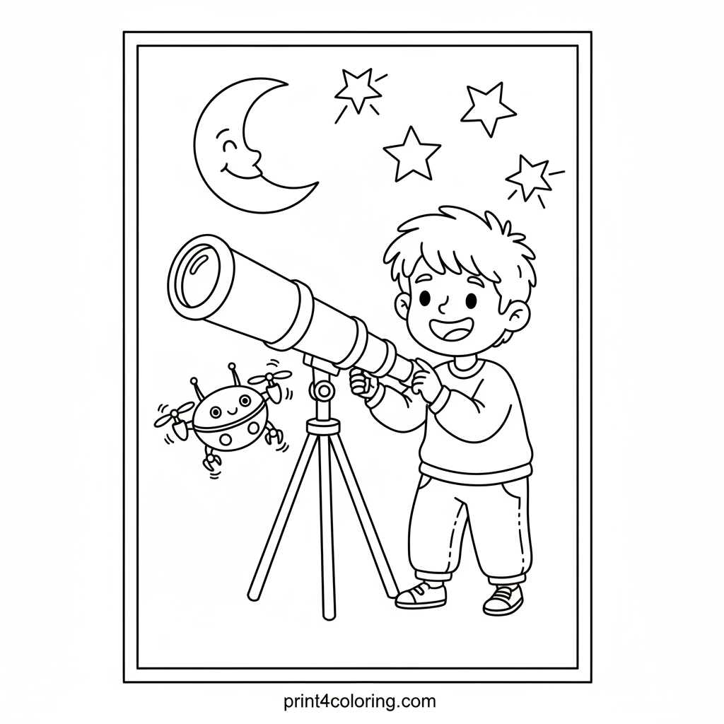 Night Sky Helper: Drone & Telescope Fun