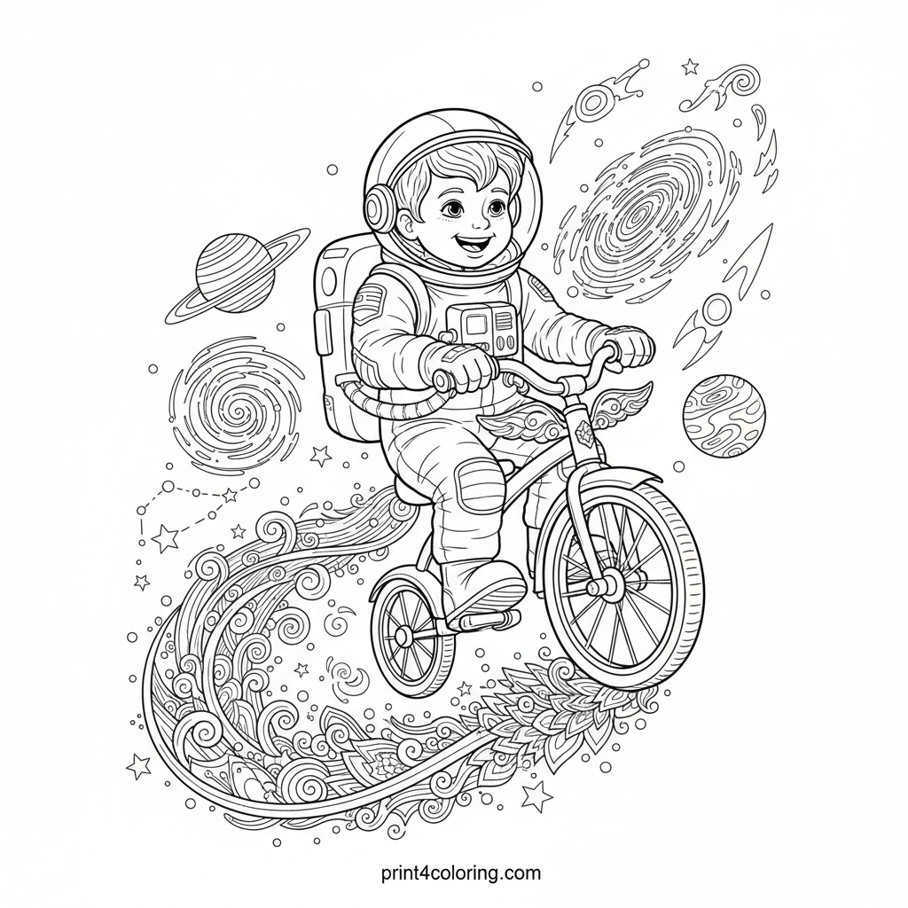 Stardust Tricycle Adventure: Cosmic Explorer