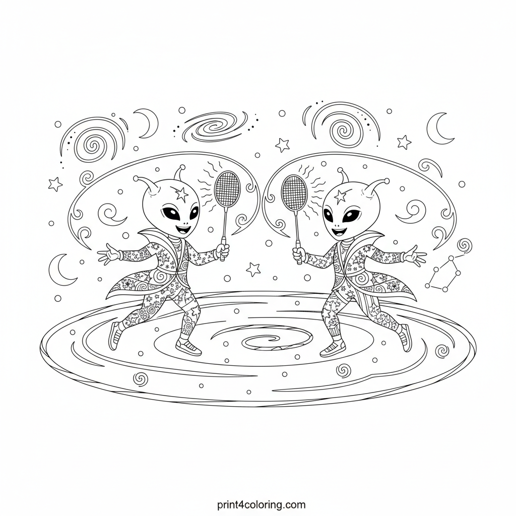 Cosmic Smash: Starlight Badminton Rally