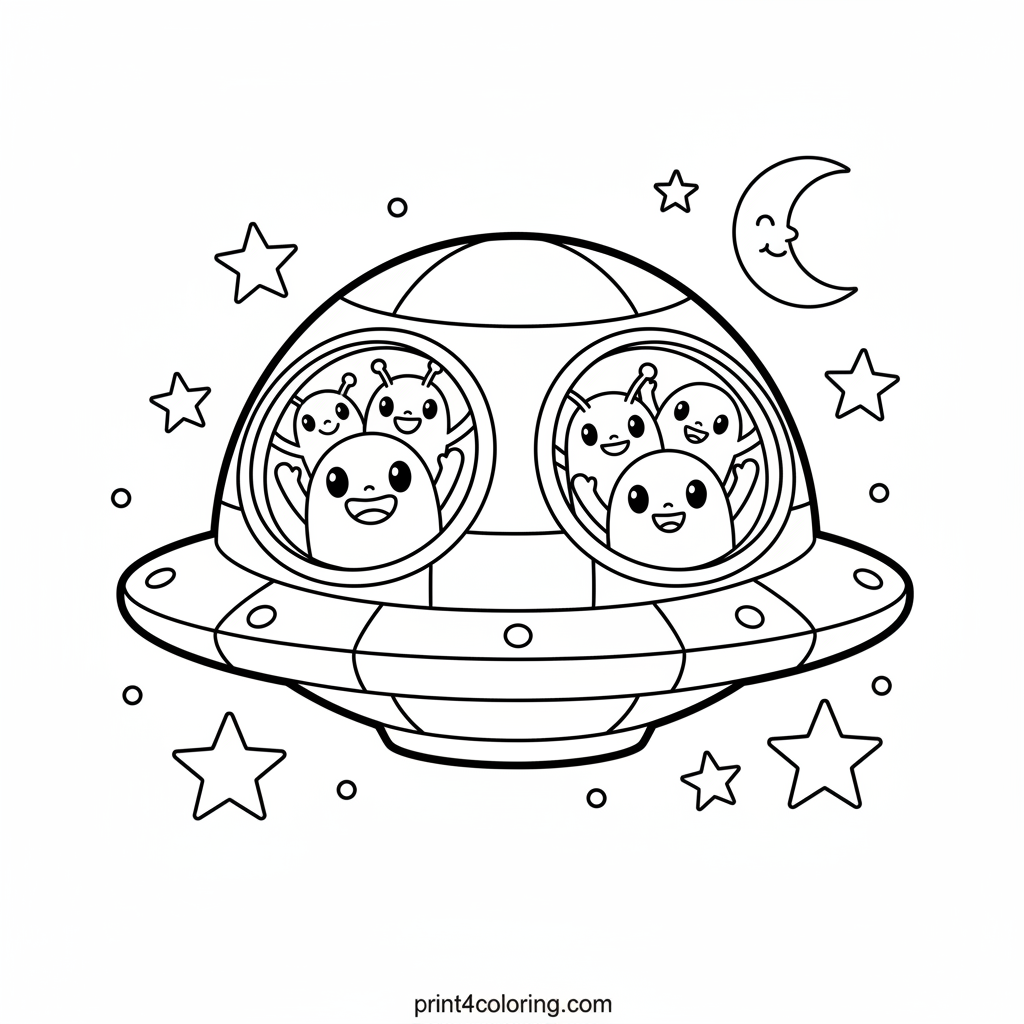 Waving Aliens Starship Adventure