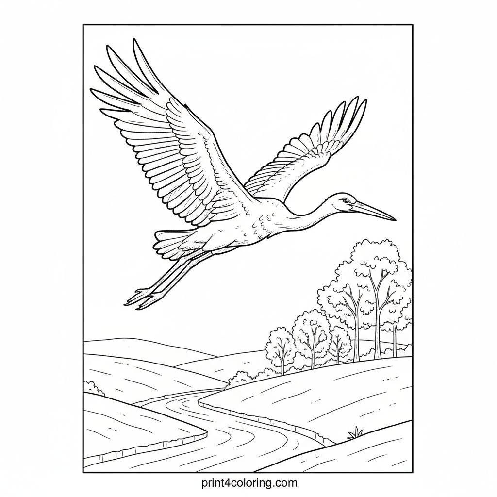 Majestic Stork's Grand Flight