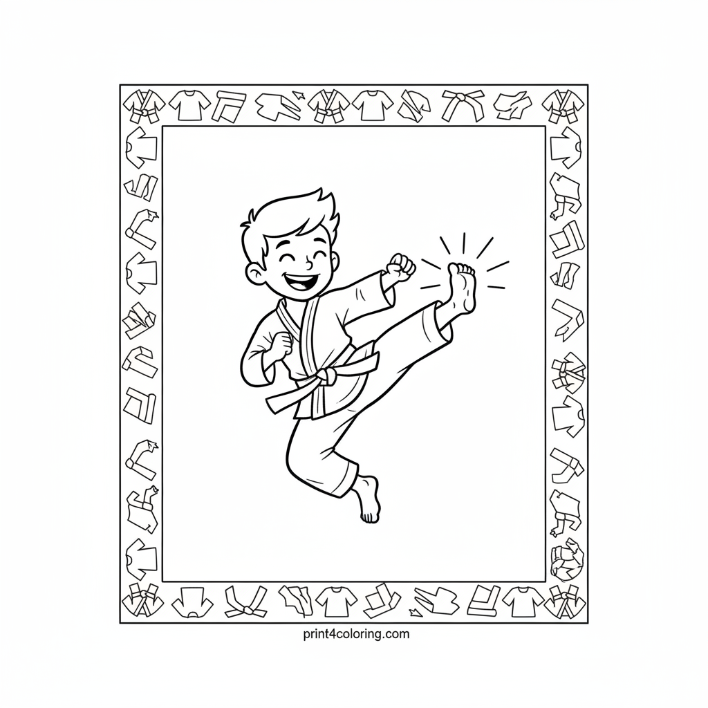 Super Kid's Awesome Karate Kick!