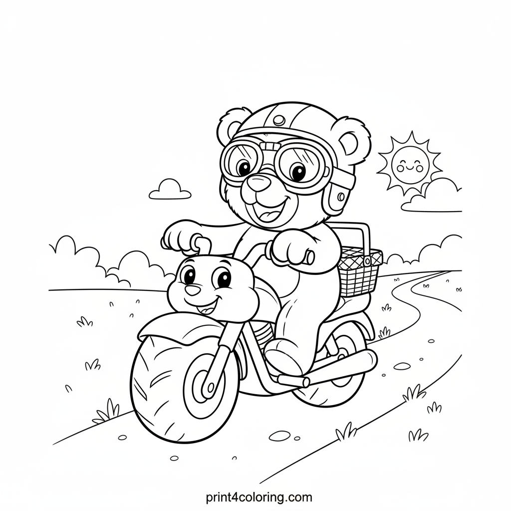 Teddy Bear's Biker Picnic Adventure