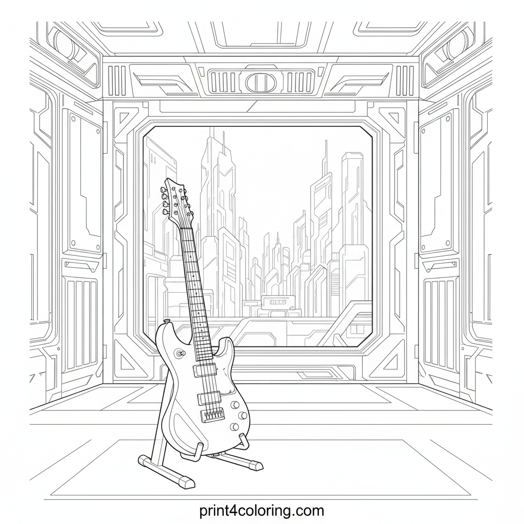 Symphony of Tomorrow: Futuristic Music Studio