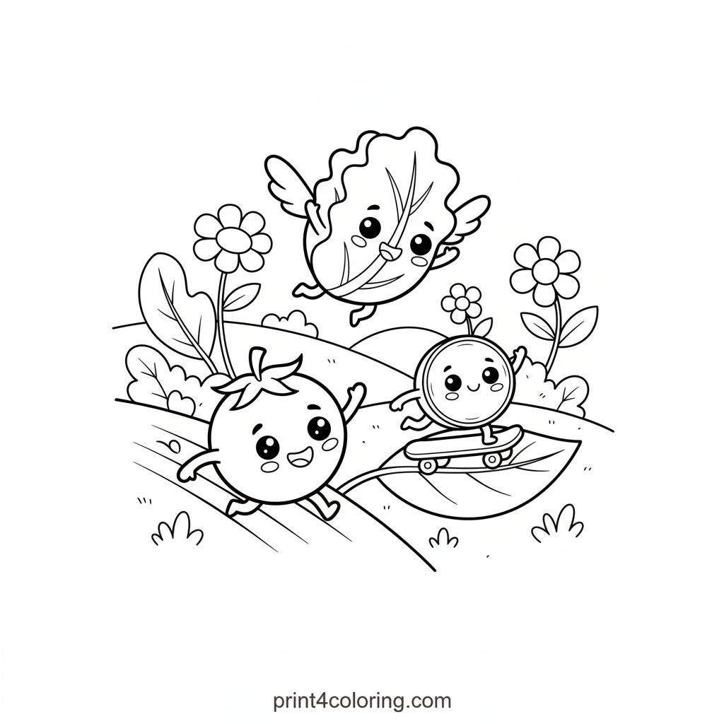 The Great Garden Salad Race: A Veggie Adventure!