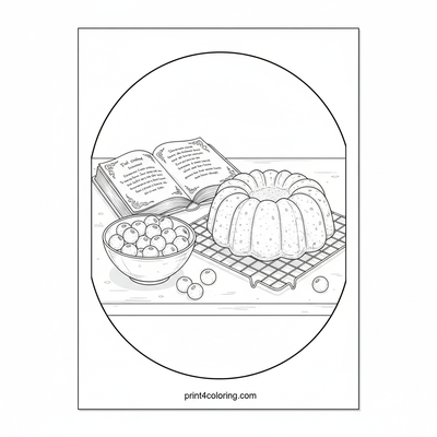 Food coloring page preview