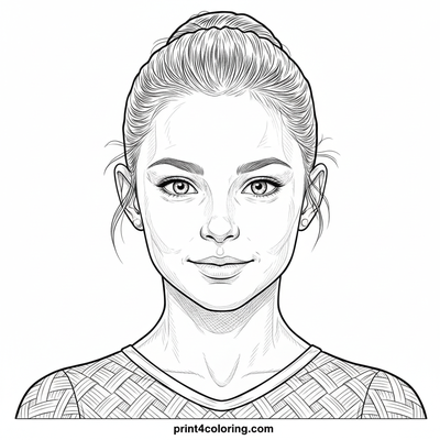 Gymnastics Focus: A Day of Balance and Strength - free printable coloring page