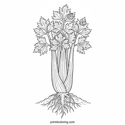 The Mighty Celery Stalk: A Ladybug's Discovery - free printable coloring page