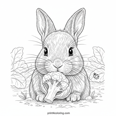 Little Nibbler's Garden Delight - free printable coloring page