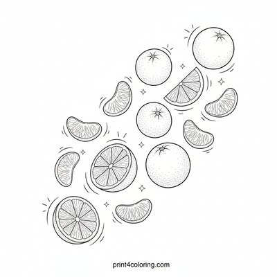 Dynamic Oranges: A Zesty Still Life Symphony