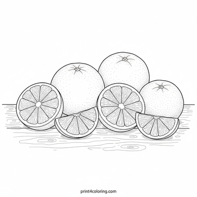 A Symphony of Oranges: Zesty Citrus Still Life