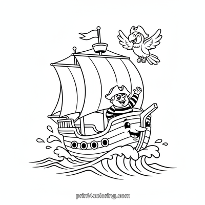 Swashbuckling Seas Adventure! - free printable coloring page
