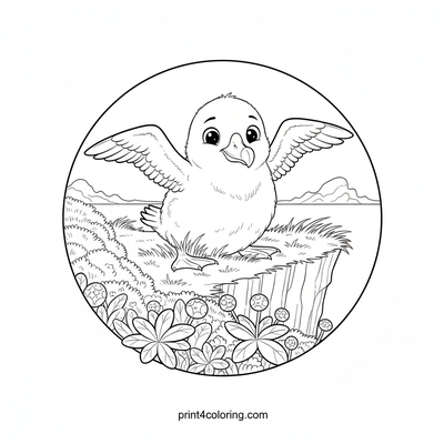 Gentle Giant's Grassy Welcome - free printable coloring page