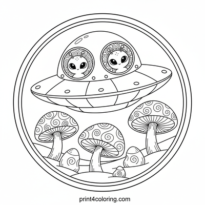 Whimsical Alien World Discovery