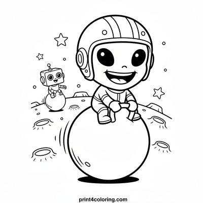 Lunar Hopper Challenge! - free printable coloring page